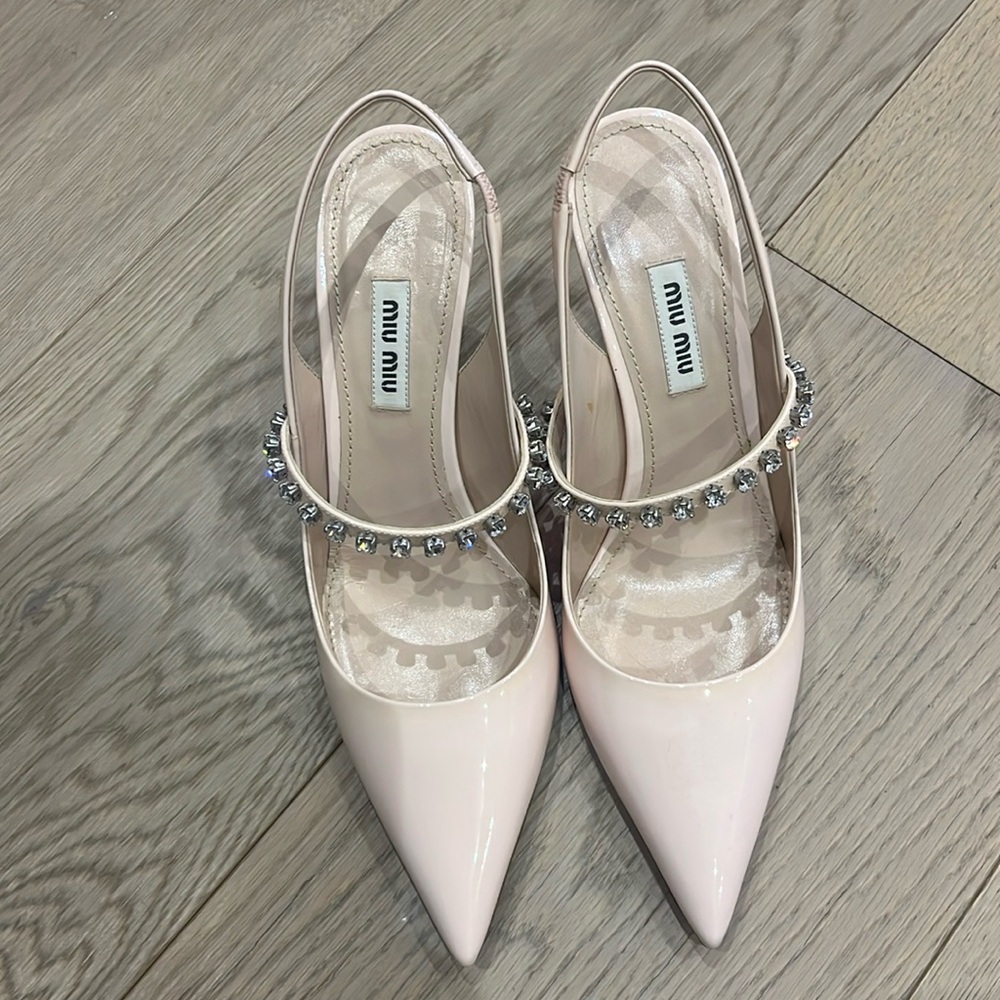 Brand new Mui Mui heels size 37.5 worn once indoors